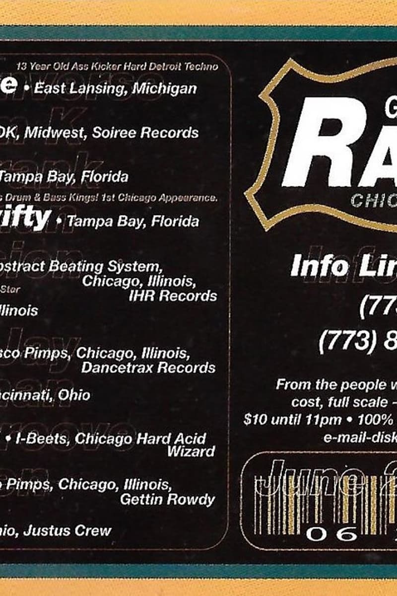 Bill Converse, T-Rent & Swifty, Confusion, Stress, Three Jay - at Genuine Raver - Chicago, IL - Jun 20, 1997