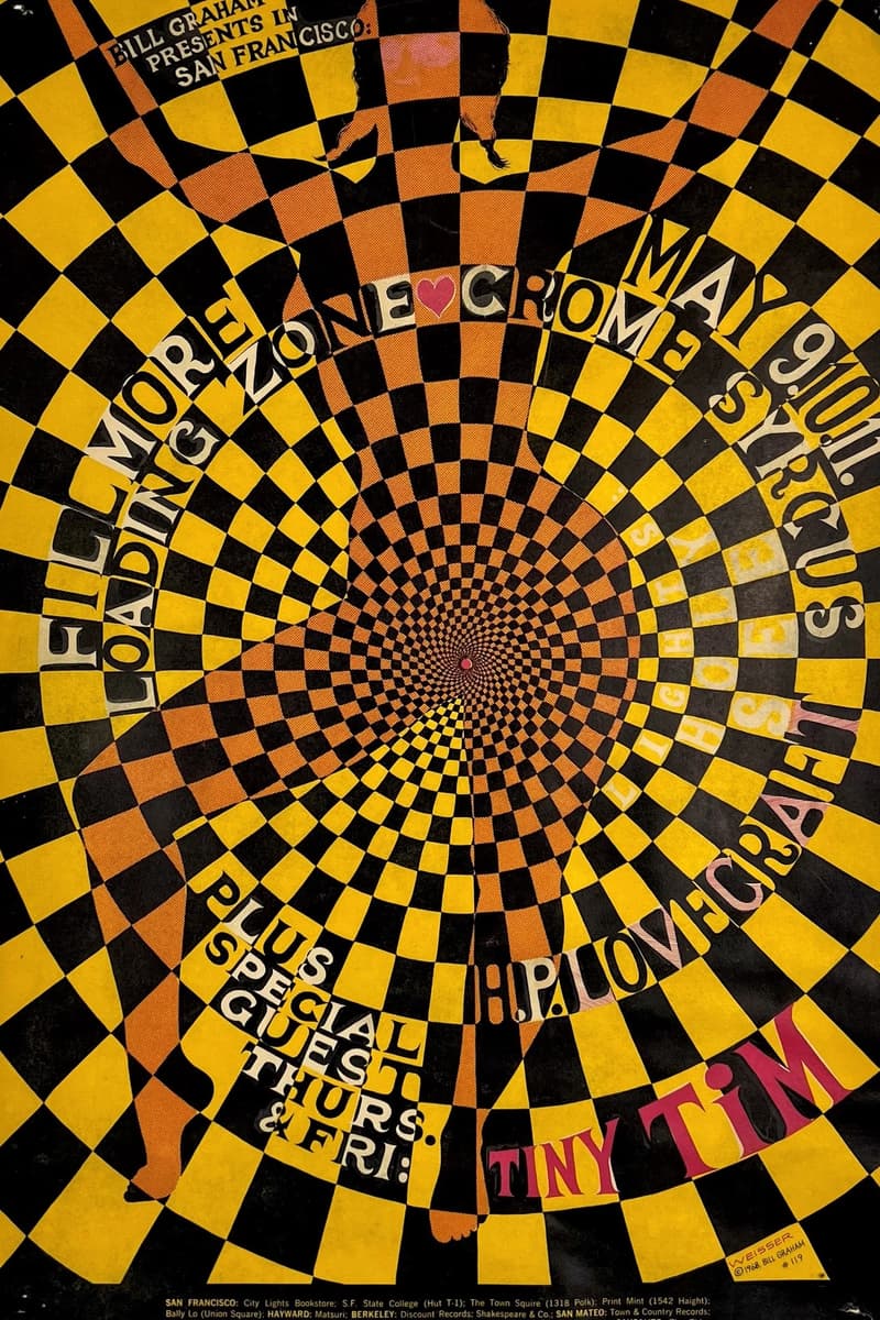 Tiny Tim, Loading Zone, H.P. Lovecraft, Crome Syrcus - at Fillmore - San Francisco, CA - May 9, 1968