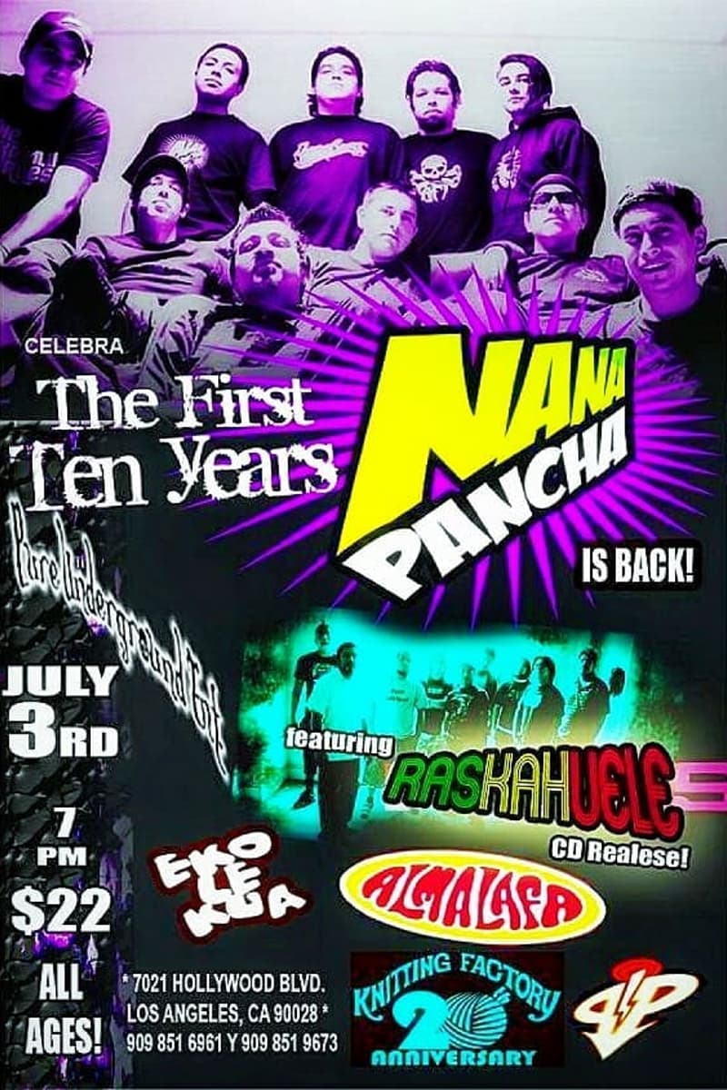 Eko Kua, Nana Pancha, Almalafa, Raskahuele - at Knitting Factory - Los Angeles, CA