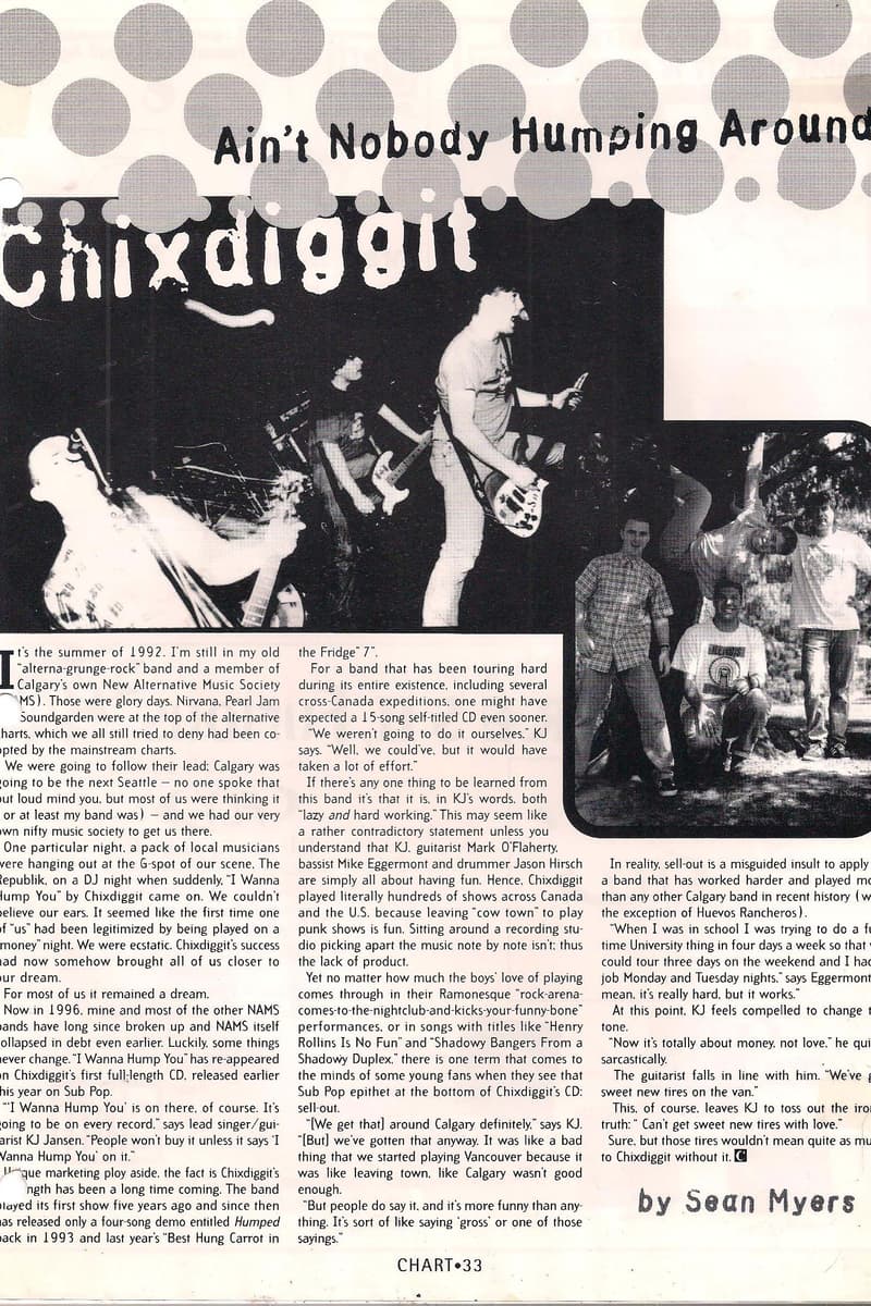 Chixdiggit, KJ Jansen, Jason Hirsch, Mike Eggermont, Mark O'Flaherty - at The Republik - Calgary, Alberta, Canada