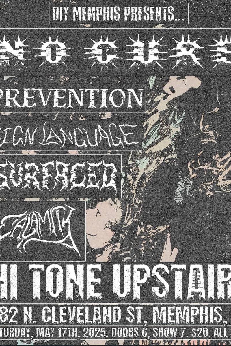 Filth, Prevention, Sign Language, SURFACED, No Cure - at Hi Tone Upstairs - Memphis, TN - May 17, 2025