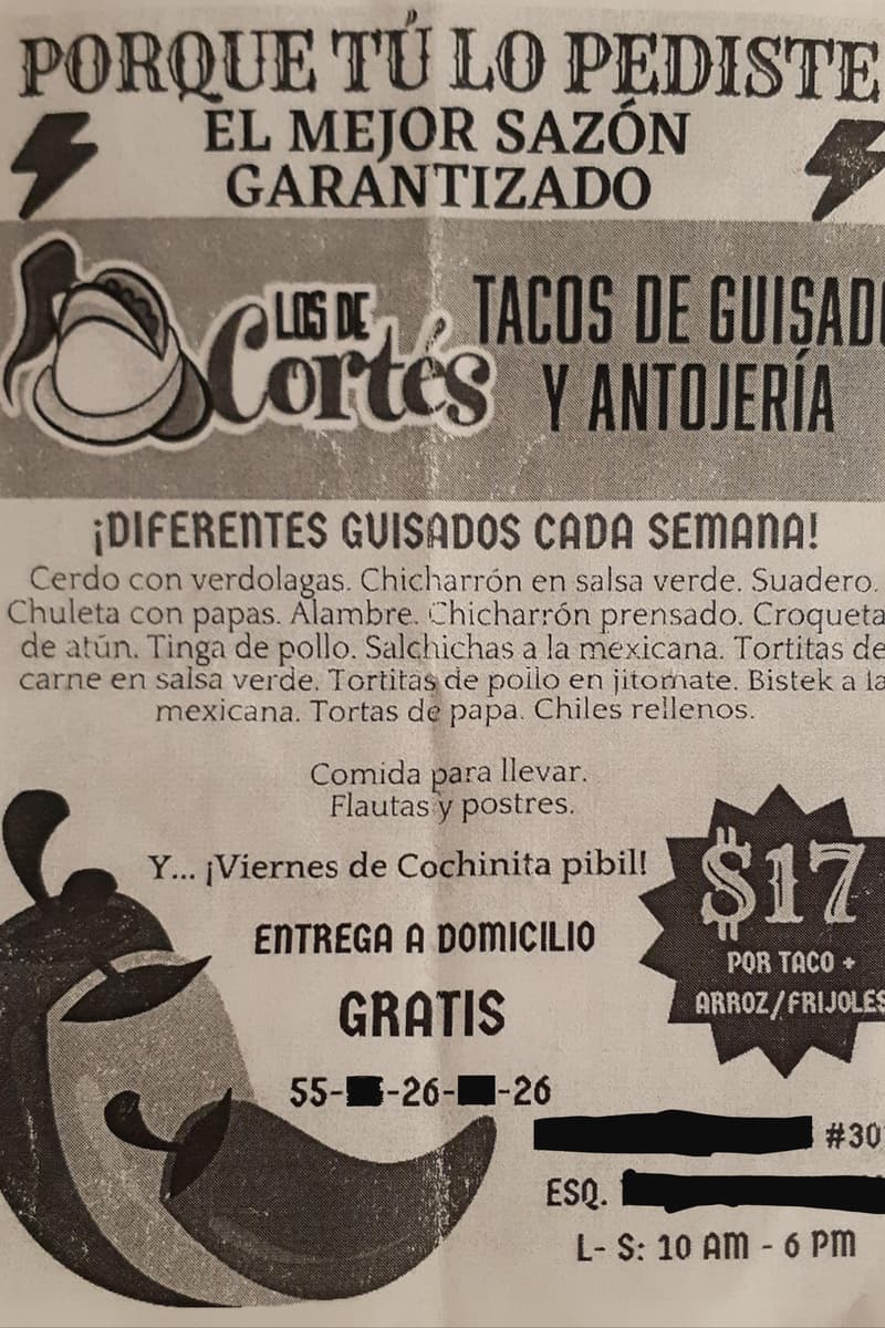 at Los de Cortés - Tacos de Guisado y Antojería