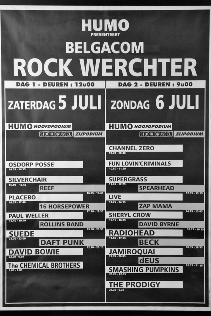 Smashing Pumpkins, 16 Horsepower, dEUS, Live, Reef - Werchter - Jul 5, 1997