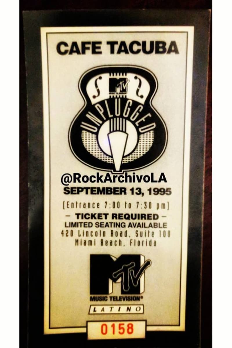 Cafe Tacuba - at MTV Unplugged (taping location) - Miami Beach, FL - Sep 13, 1995