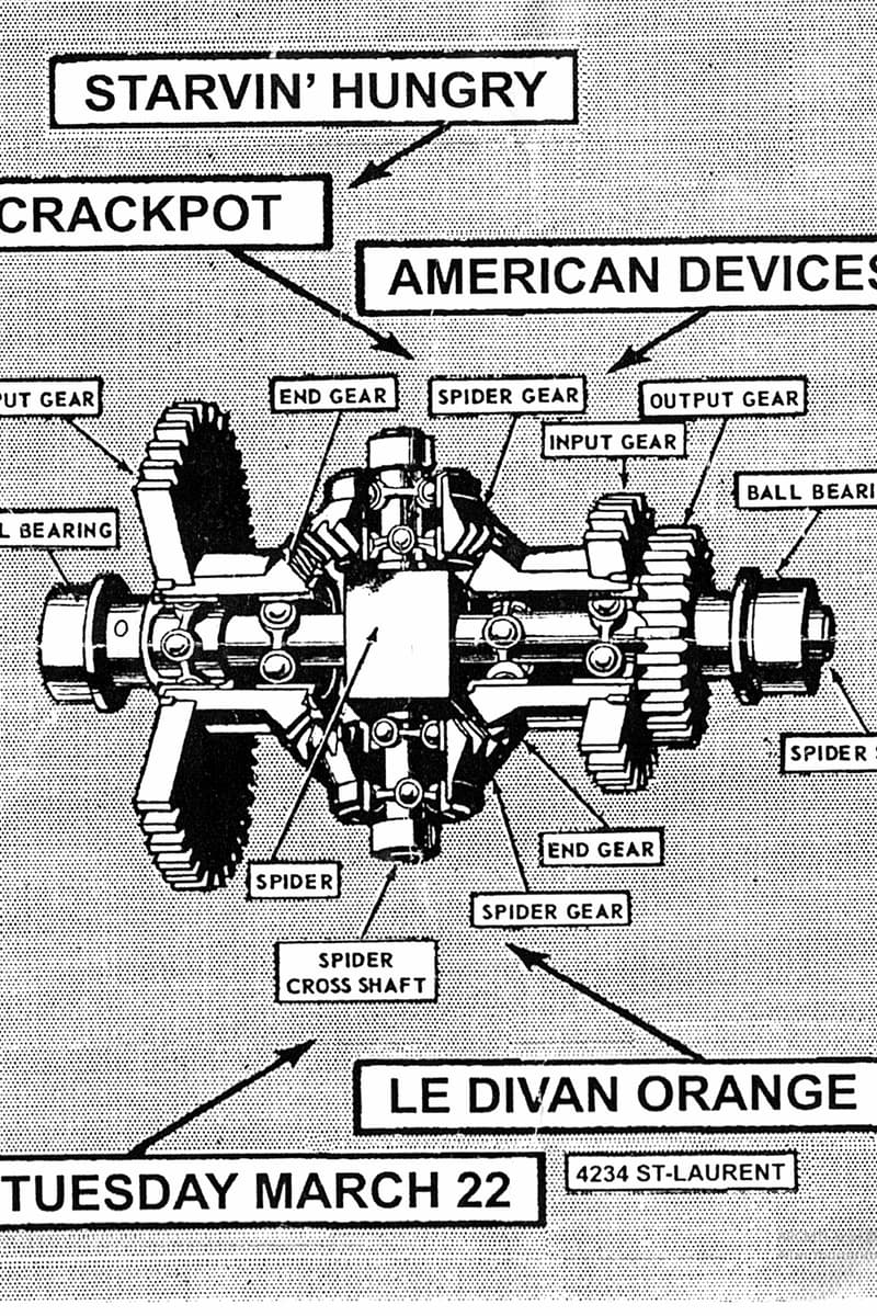 American Devices, Starvin' Hungry, Crackpot - at Le Divan Orange - Montreal