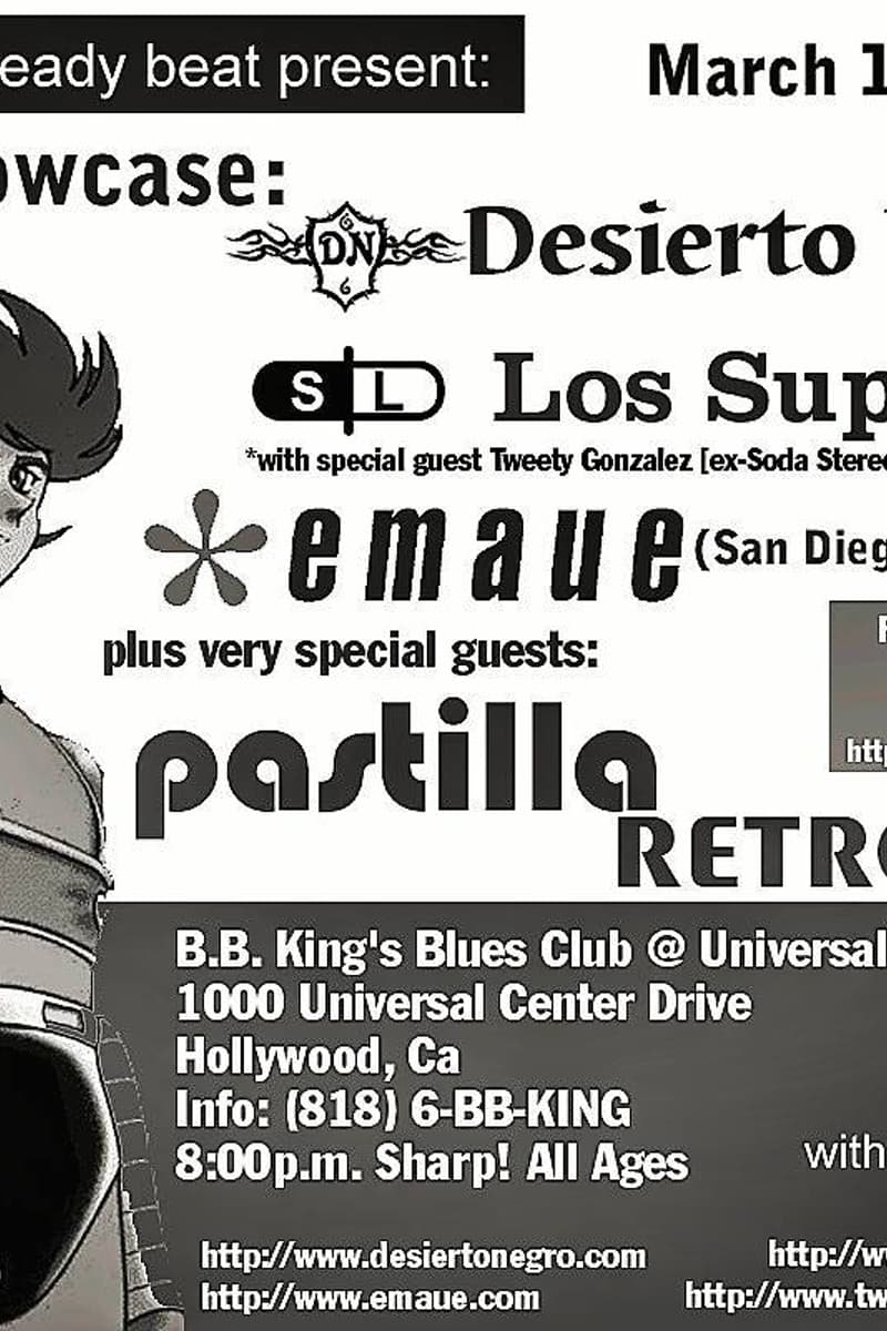 Emaue, Los Superlitio, Desierto Negro, Pastilla, Retrovizor - at B.B. King's Blues Club @ Universal City Walk - Hollywood, CA - Mar 1, 2002
