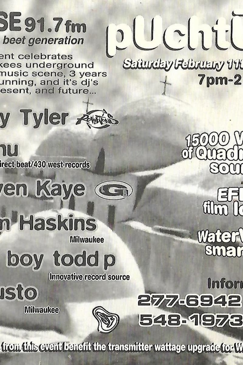 Acid Boy Todd P, YANU, Steven Kaye, Agusto, Toby Tyler - at WaterWorks Smartbar - Milwaukee, WI - Feb 11, 1995