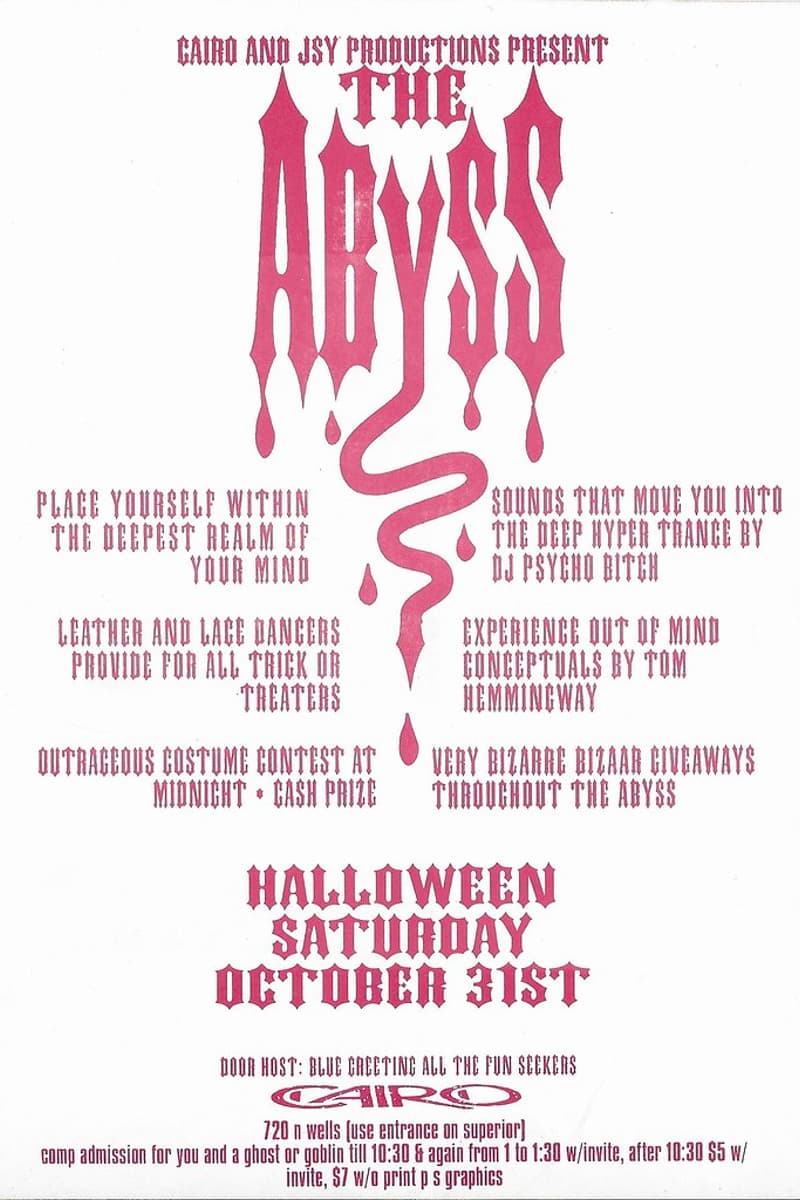DJ Psycho Bitch, Tom Hemmingway - at Cairo - Chicago, IL - Oct 31, 1998