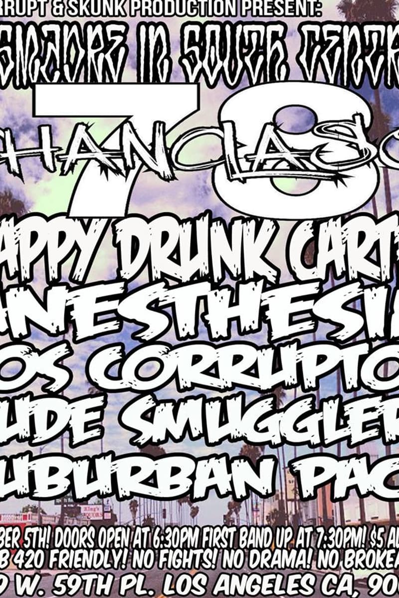 Los Corruptos, Suburban Pack, Anesthesia, Rude Smugglers, Happy Drunk Cartel - Los Angeles, CA - Sep 5, 2015