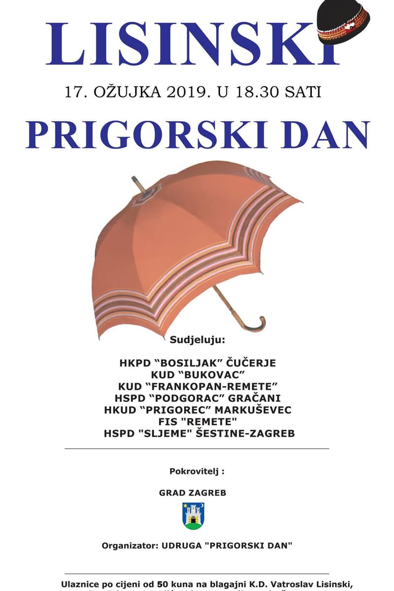 KUD 'BUKOVAC', HSPD 'SLJEME' ŠESTINE-ZAGREB, KUD 'FRANKOPAN-REMETE', HKPD 'BOSILJAK' ČUČERJE, FIS 'REMETE' - at Vatroslav Lisinski Concert Hall - Zagreb - Mar 17, 2019