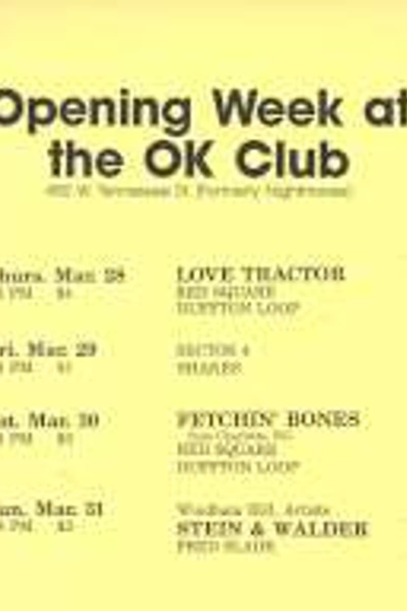 Fetchin Bones, Shakes, Stein & Walder, Dolphins Loop, Red Square - at OK Club - Tallahassee, FL
