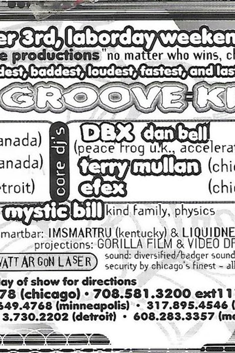 Terry Mullan, HRD CRU, DBX dan bell, Efex, Mystic Bill - at Smartbar - Chicago, IL - Sep 3, 1994
