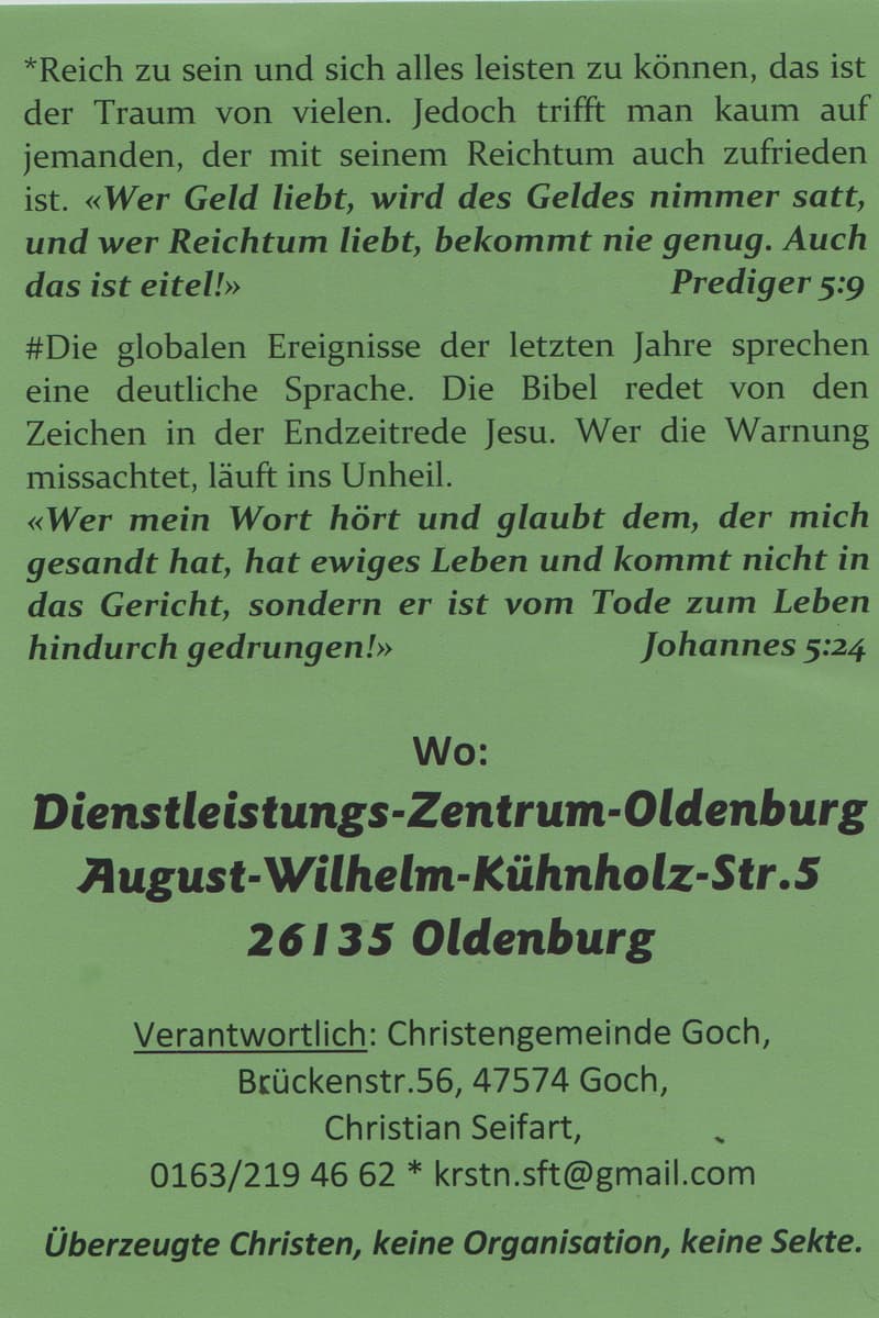 at Dienstleistungs-Zentrum-Oldenburg - Oldenburg