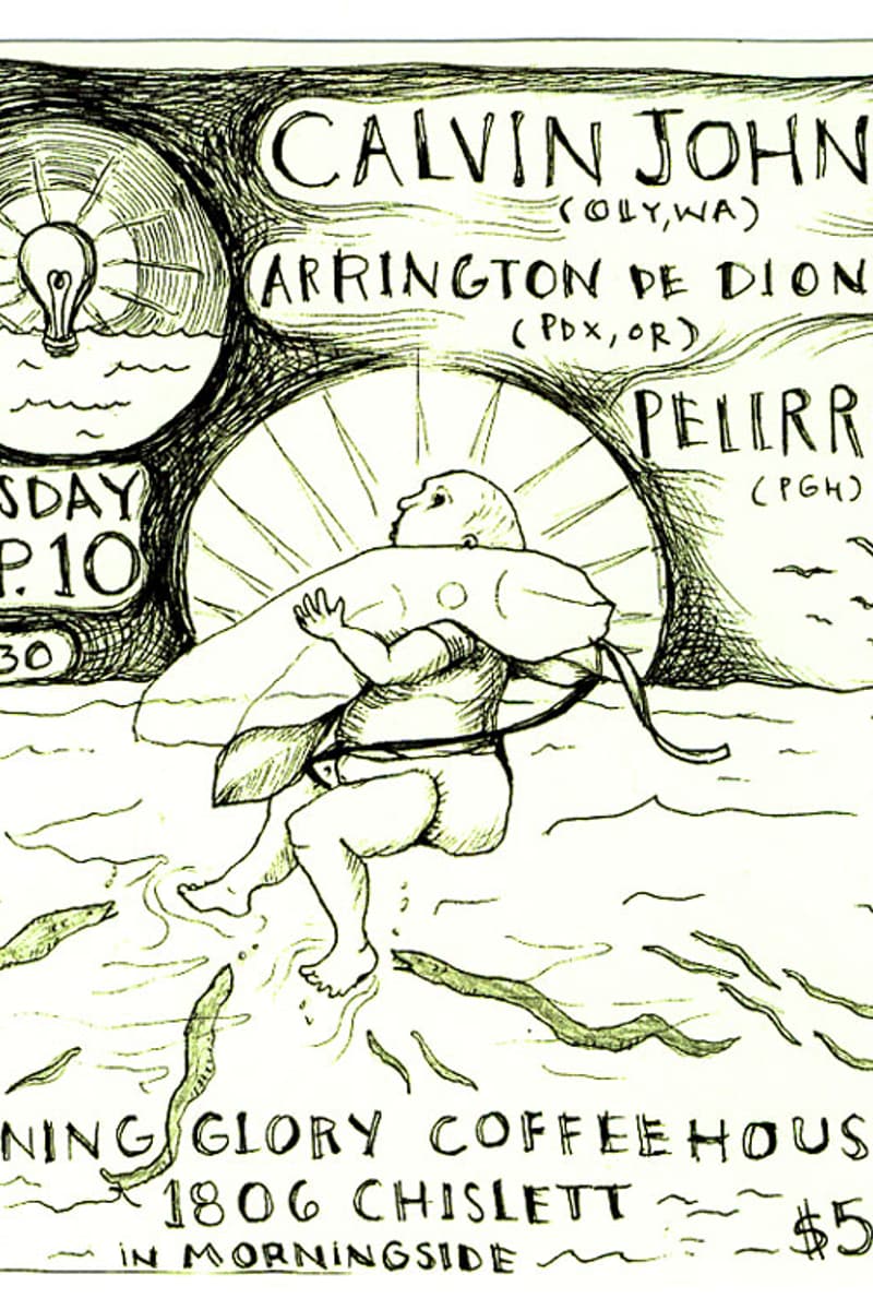 Pelirrojo, Arrington de Dionyso, Calvin Johnson - at Morning Glory Coffeehouse - Pittsburgh, PA