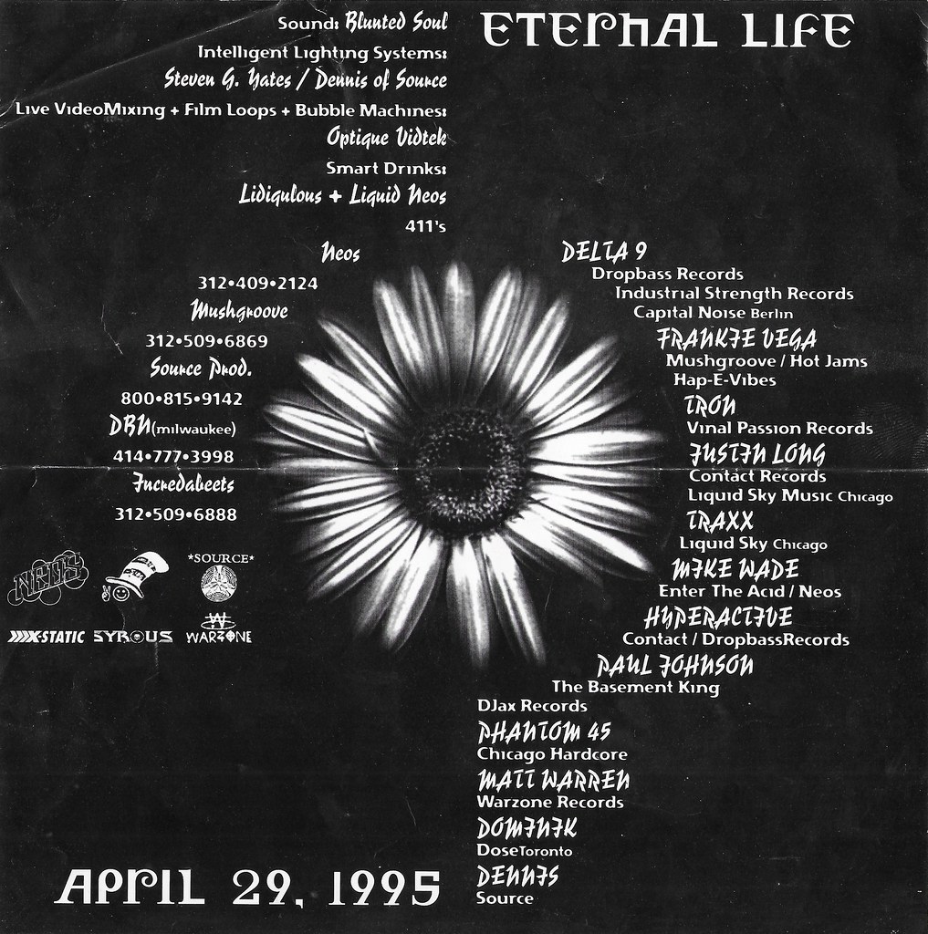Delta 9, Phantom 45, TRAXX, Frankie Vega, Matt Warren - Chicago, IL - Apr 29, 1995