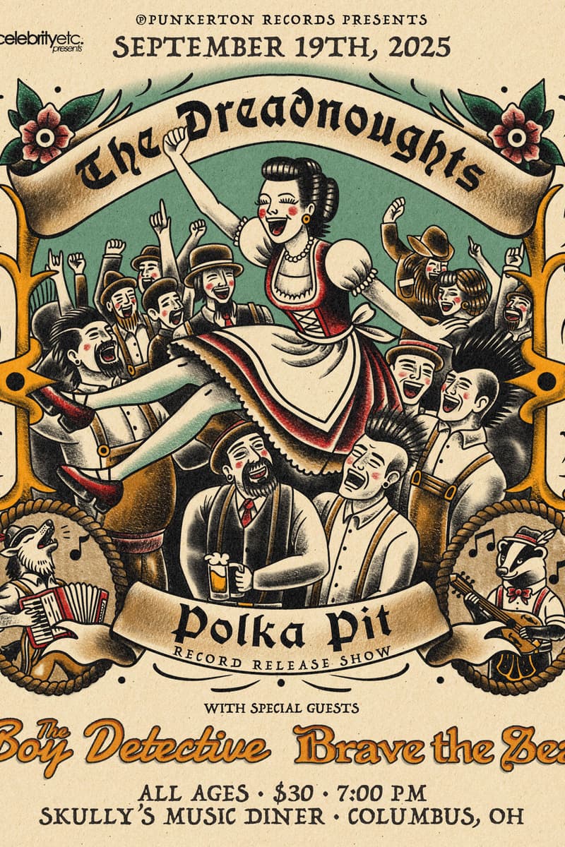 Polka Pit, The Boy Detective, Brave the Sea, The Dreadnoughts - at Skully's Music Diner - Columbus, OH - Sep 19, 2025