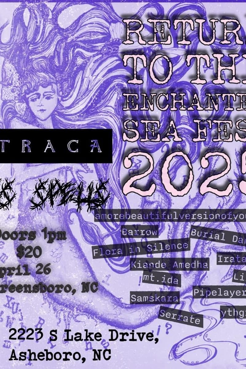 Pipelayer, mt.ida, Sinece Spells, Burial Dance, Flora in Silence - Greensboro / Asheboro, NC - Apr 26, 2025