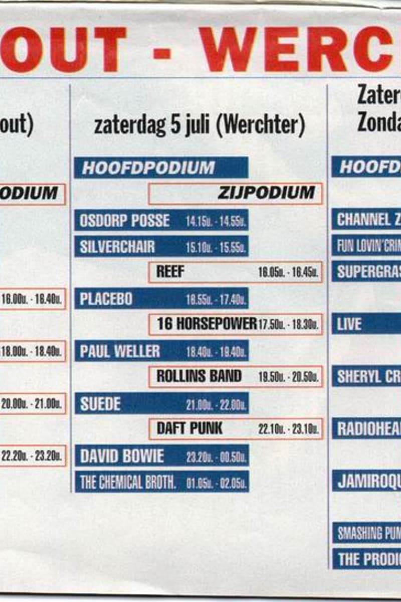 Smashing Pumpkins, 16 Horsepower, dEUS, Live, Reef - Torhout and Werchter, Belgium - Jul 4, 1997