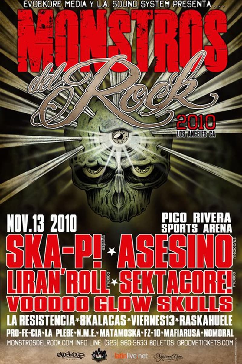 Matamoska, Asesino, Liran Roll, Voodoo Glow Skulls, La Plebe - Pico Rivera / Los Angeles, CA - Nov 13, 2010
