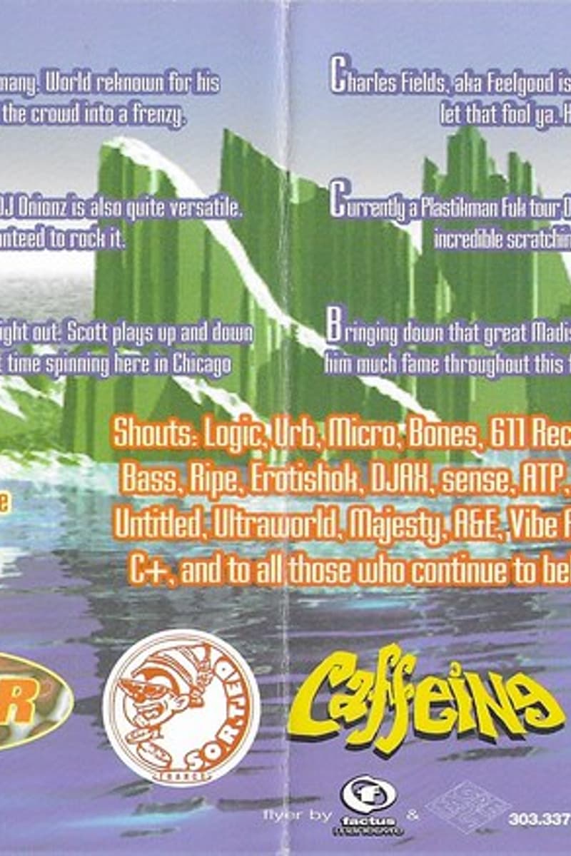 Madison's Mind Drive, Philly's Josh Wink, Strong Island's Onionz, Chicago's Terry Mullan, Wade E of Core - at Caffeine - Chicago, IL - May 6, 1995