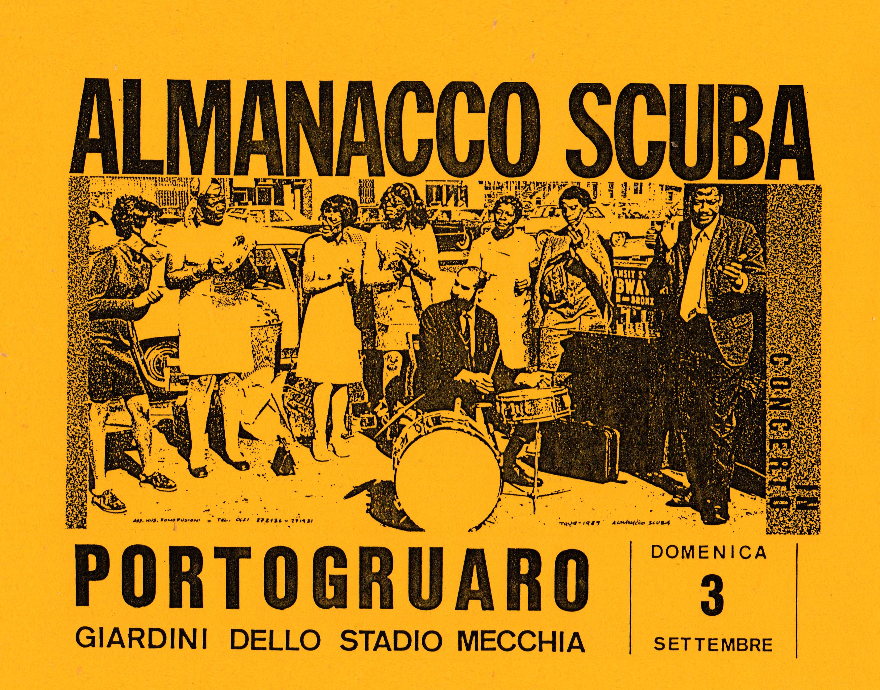 Almanacco Scuba - at Giardini dello Stadio Mecchia - Portogruaro - Sep 3, 1989