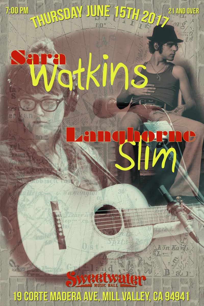 Langhorne Slim, Sara Watkins - at Sweetwater Music Hall - Mill Valley, CA - Jun 15, 2017