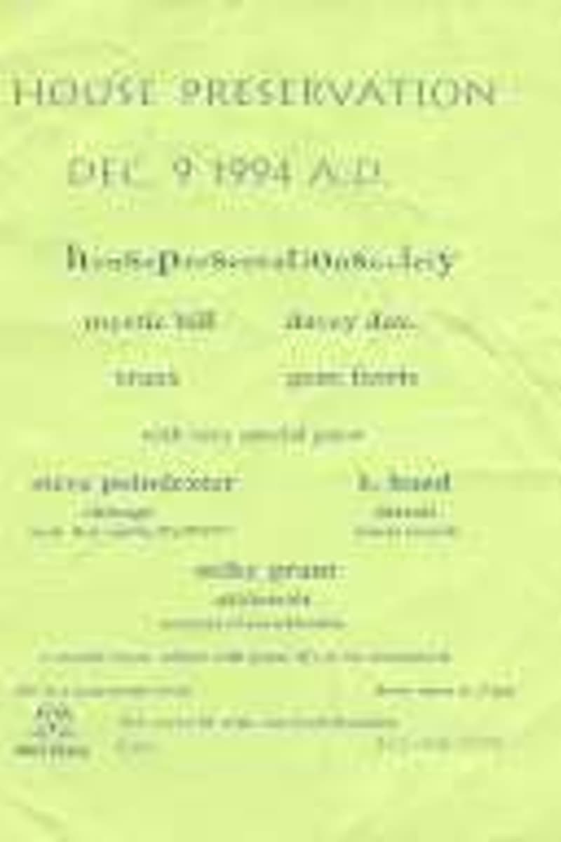 queen forests, Steve Poindexter, K. Hand, danny dae, truss - at House Preservation - Dec 9, 1994