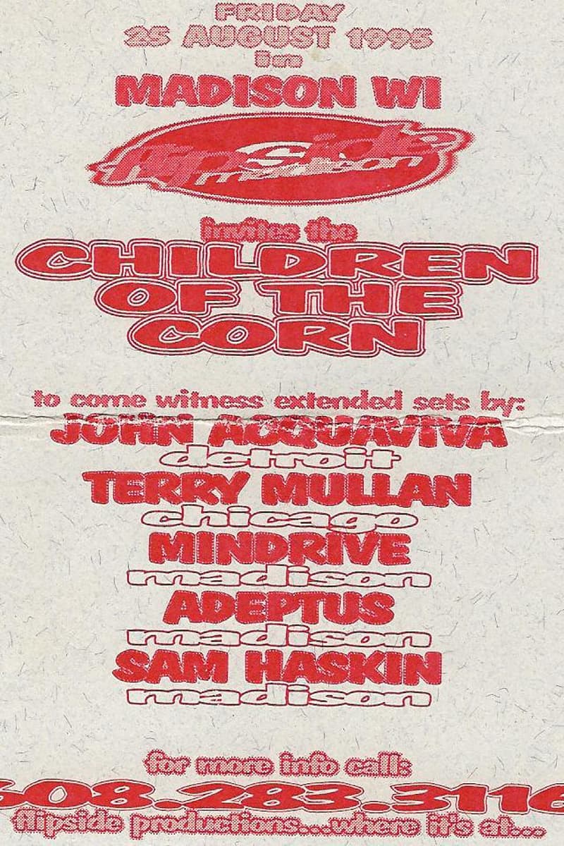 Terry Mullan, John Acquaviva, Mindrive, Adeptus, Sam Haskin - at Club Vision - Madison, WI - Aug 25, 1995
