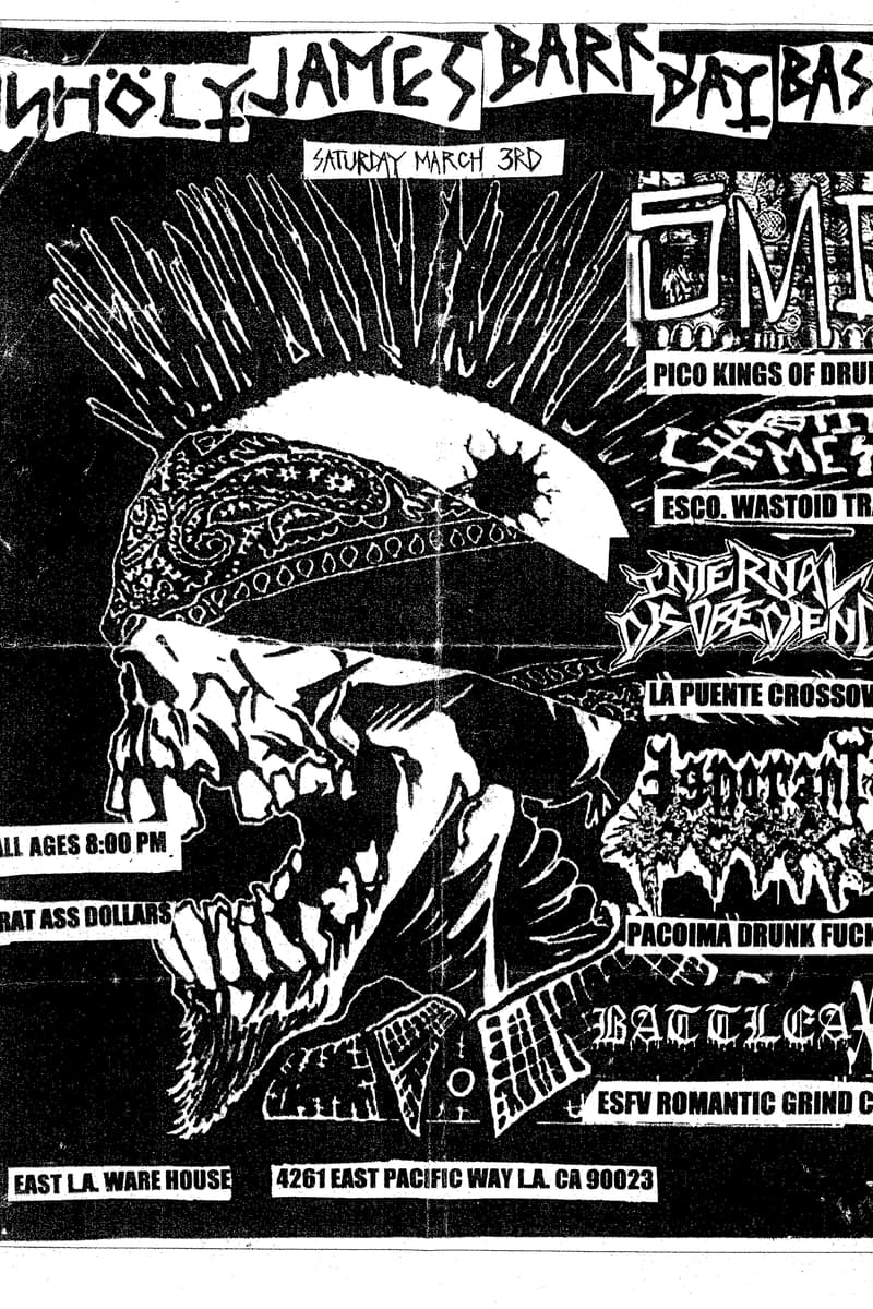 Ignorant, CxMess, SMD, Pacoima Drunk Fucks, Internal Disobedience - at East L.A. Ware House - Los Angeles, CA