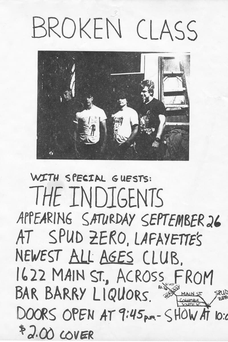 The Indigents, Broken Class - at Spud Zero - Lafayette