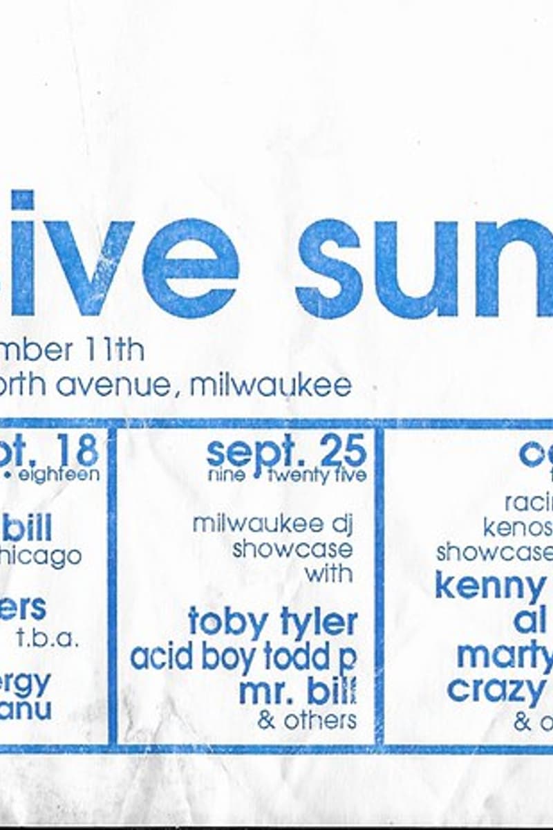Acid Boy Todd P, al g, Others, Others, Kenny B - at The Globe - Milwaukee, WI - Sep 11, 1994