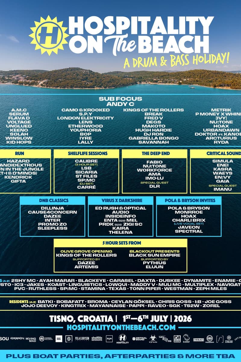 Dazee, Camo & Krooked, Gabriella Bongo, Jakes, Monrroe - Tisno, Croatia - Jul 1, 2026