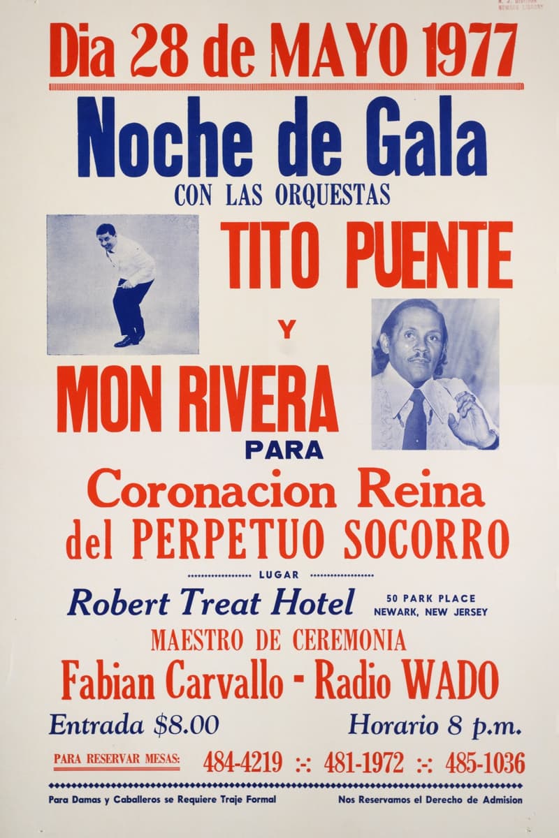 Mon Rivera, Tito Puente - at Robert Treat Hotel - Newark, NJ - May 28, 1977