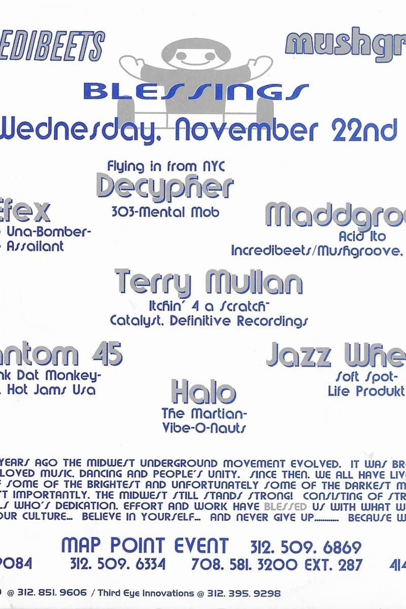 Halo, Terry Mullan, Decypher, Phantom 45, Efex - Chicago, IL - Nov 22, 1995