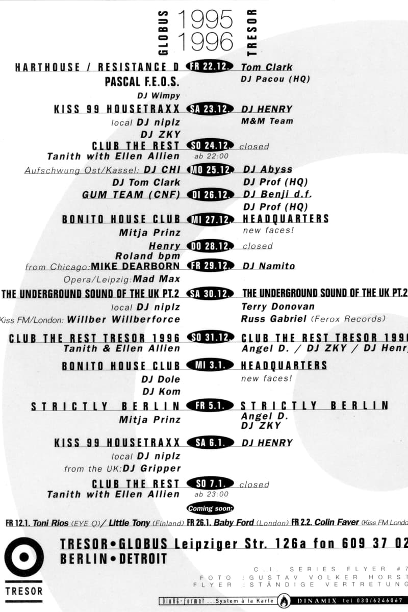 Roland bpm, DJ Namito, Baby Ford, Little Tony, DJ ZKY - Berlin