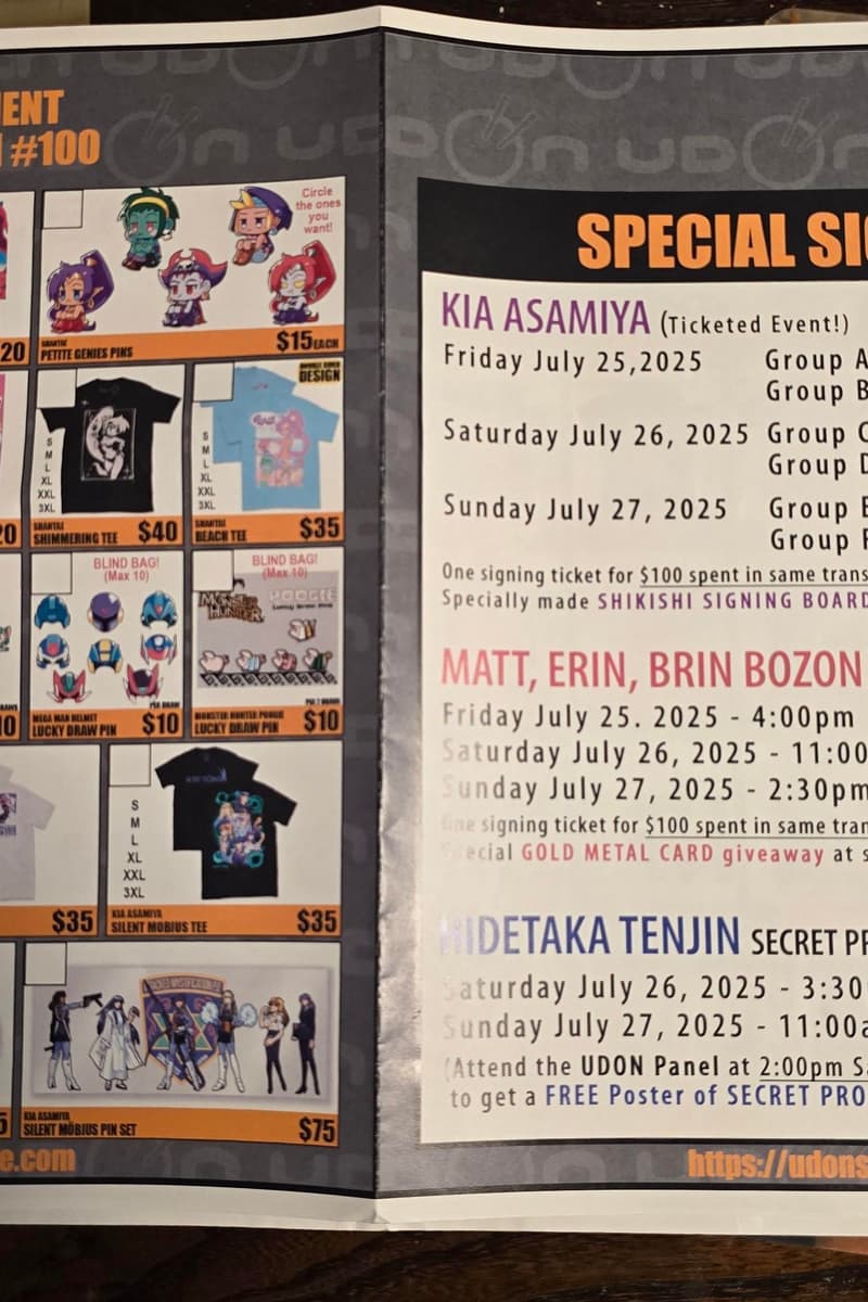 Matt Bozon, Erin Bozon, Brin Bozon, Kia Asamiya, Hidetaka Tenjin - at San Diego Comic-Con (SDCC) - Udon Entertainment Booth #100 - San Diego, CA - Jul 25, 2025