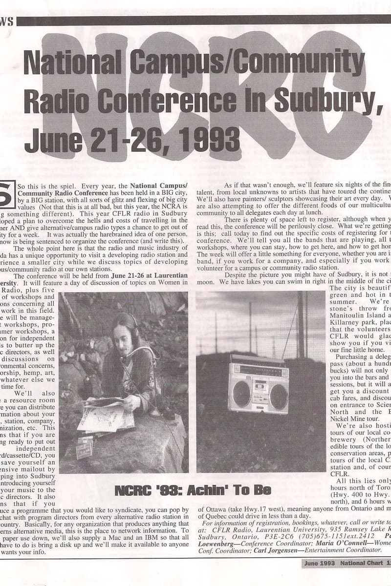 at Laurentian University - Sudbury, Ontario, Canada - Jun 21, 1993