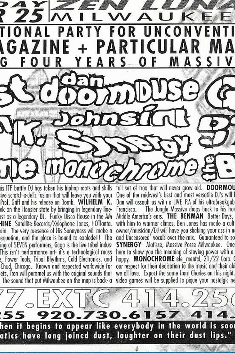 Gaga, The Benman, DJ Tron, Synergy, Wilhelm K - at Zen Lunatics - Milwaukee, WI - Oct 25, 1997
