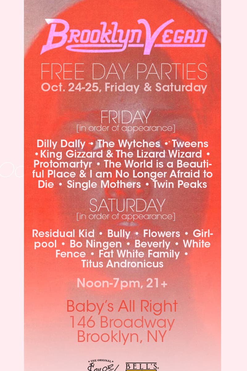 Bully, Bo Ningen, The World is a Beautiful Place & I am No Longer Afraid to Die, Titus Andronicus, The Wytches - Brooklyn, NY - Oct 24, 2014