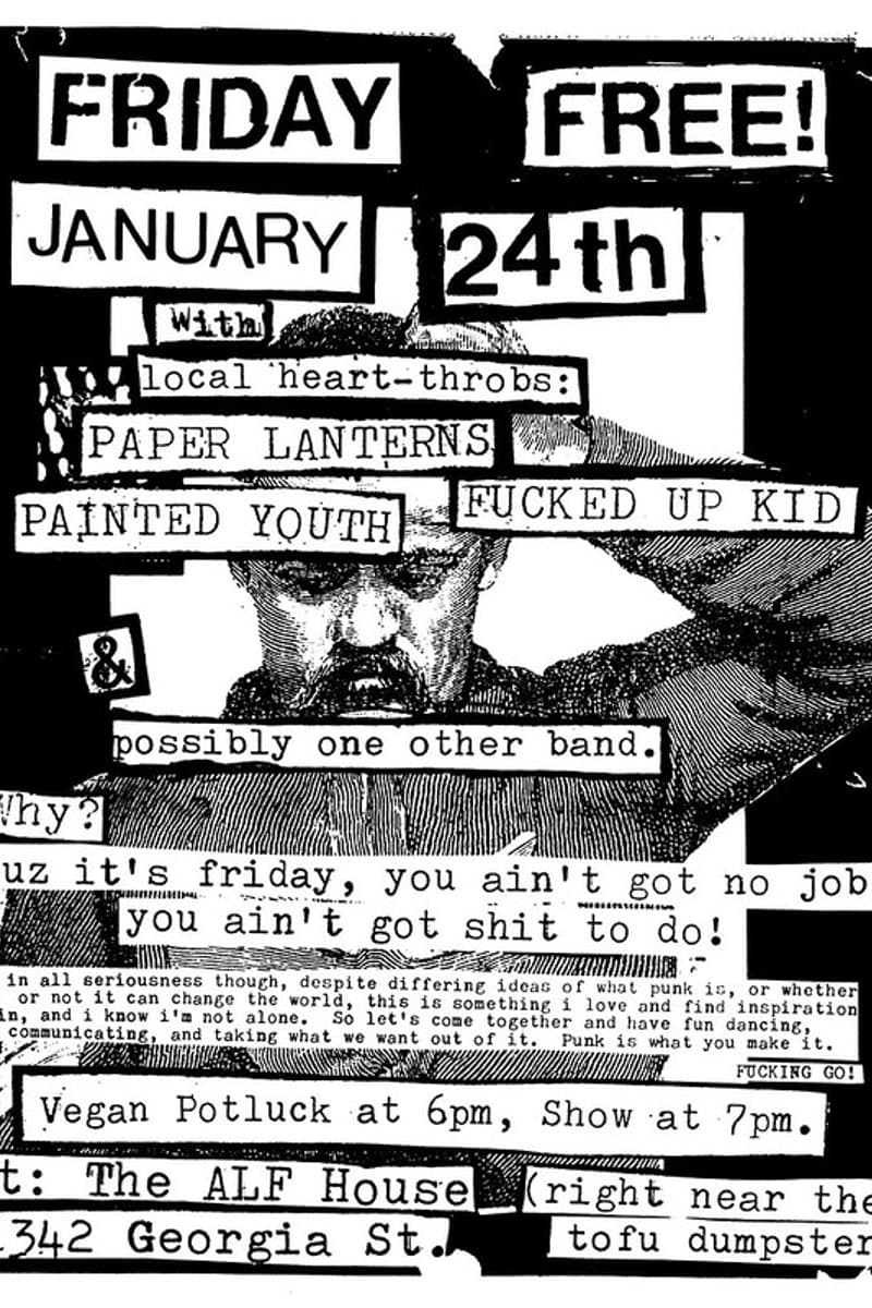 Paper Lanterns, Fucked Up Kid, Painted Youth - at The ALF House