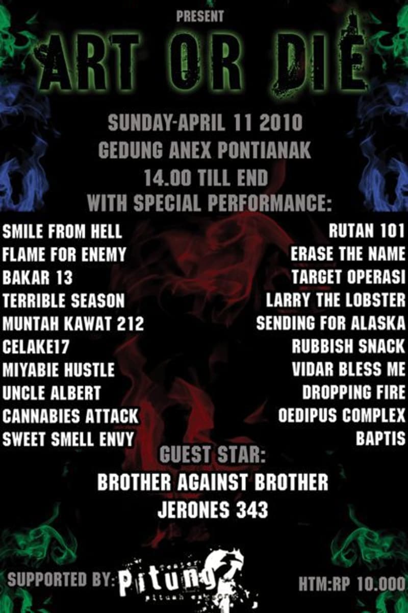Miyabie Hustle, Cannabies Attack, Jerones 343, Dropping Fire, Rubbish Snack - Pontianak - Apr 11, 2010