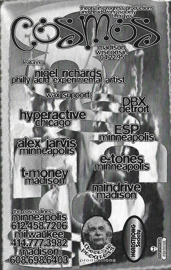ESP, DBX, T-Money, Nigel Richards, E-Tones - at Cosmos - Madison, WI - Apr 22, 1995