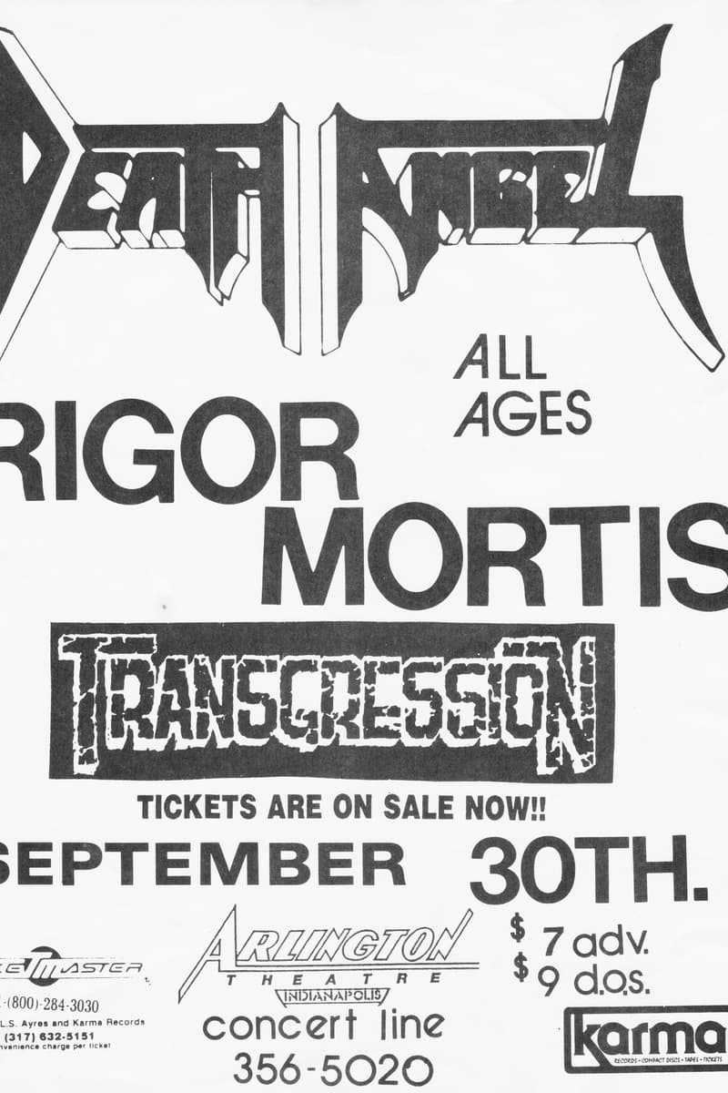 Transgression, Death Angel, Rigor Mortis - at Arlington Theatre - Indianapolis, IN