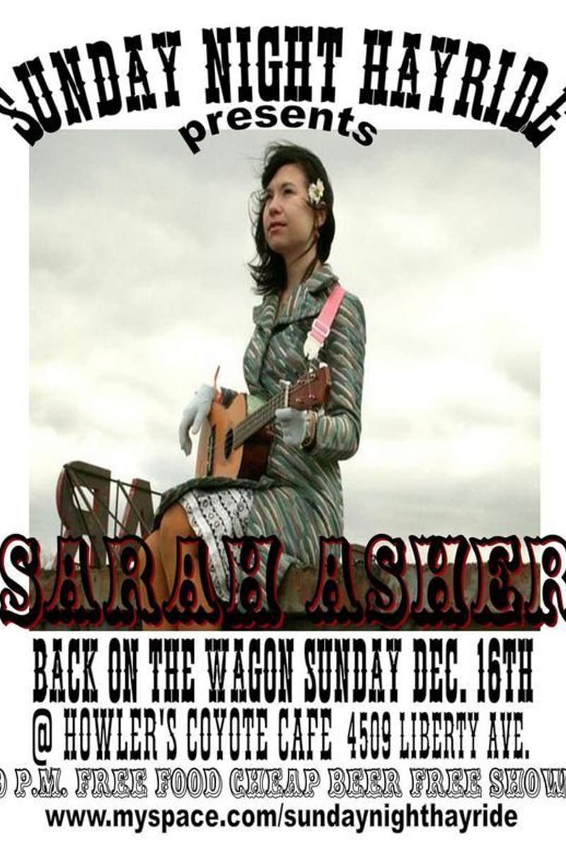 Sarah Asher - at Howler's Coyote Cafe - Bloomfield, Pittsburgh, PA