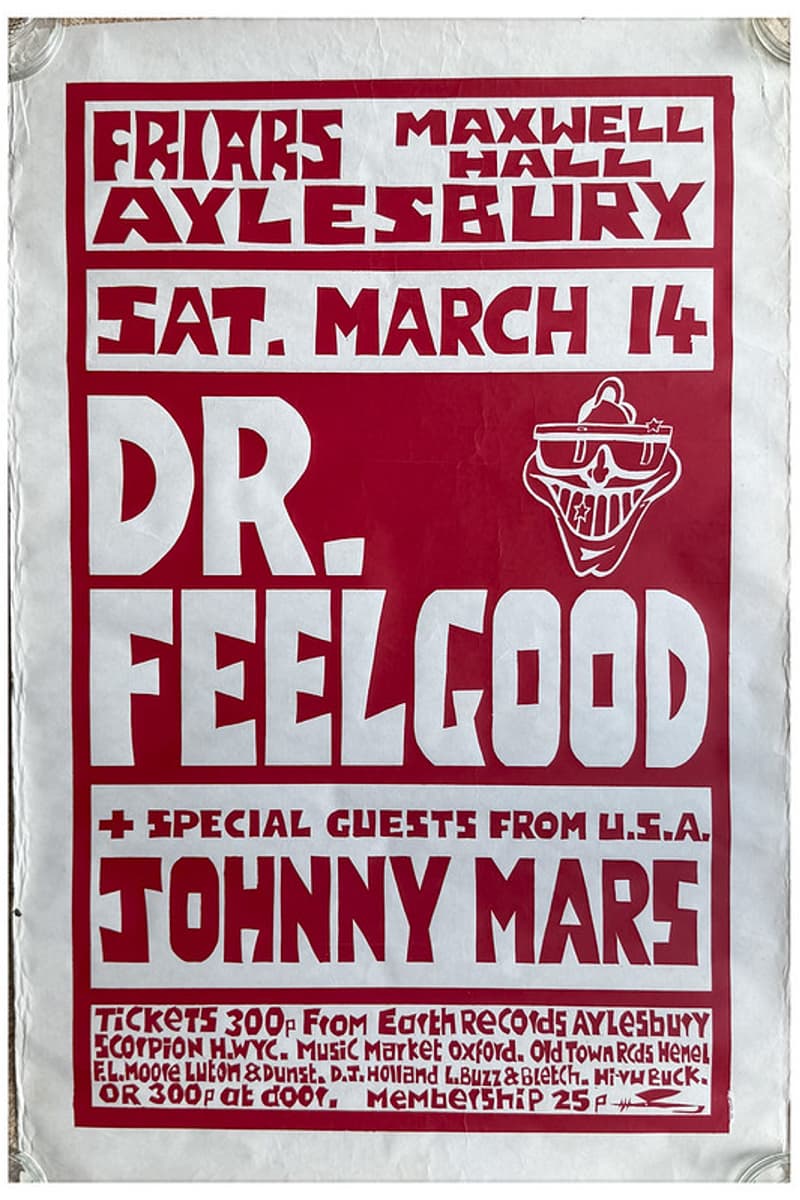 Johnny Mars, Dr. Feelgood - at Friars, Maxwell Hall - Aylesbury - Mar 14, 1981