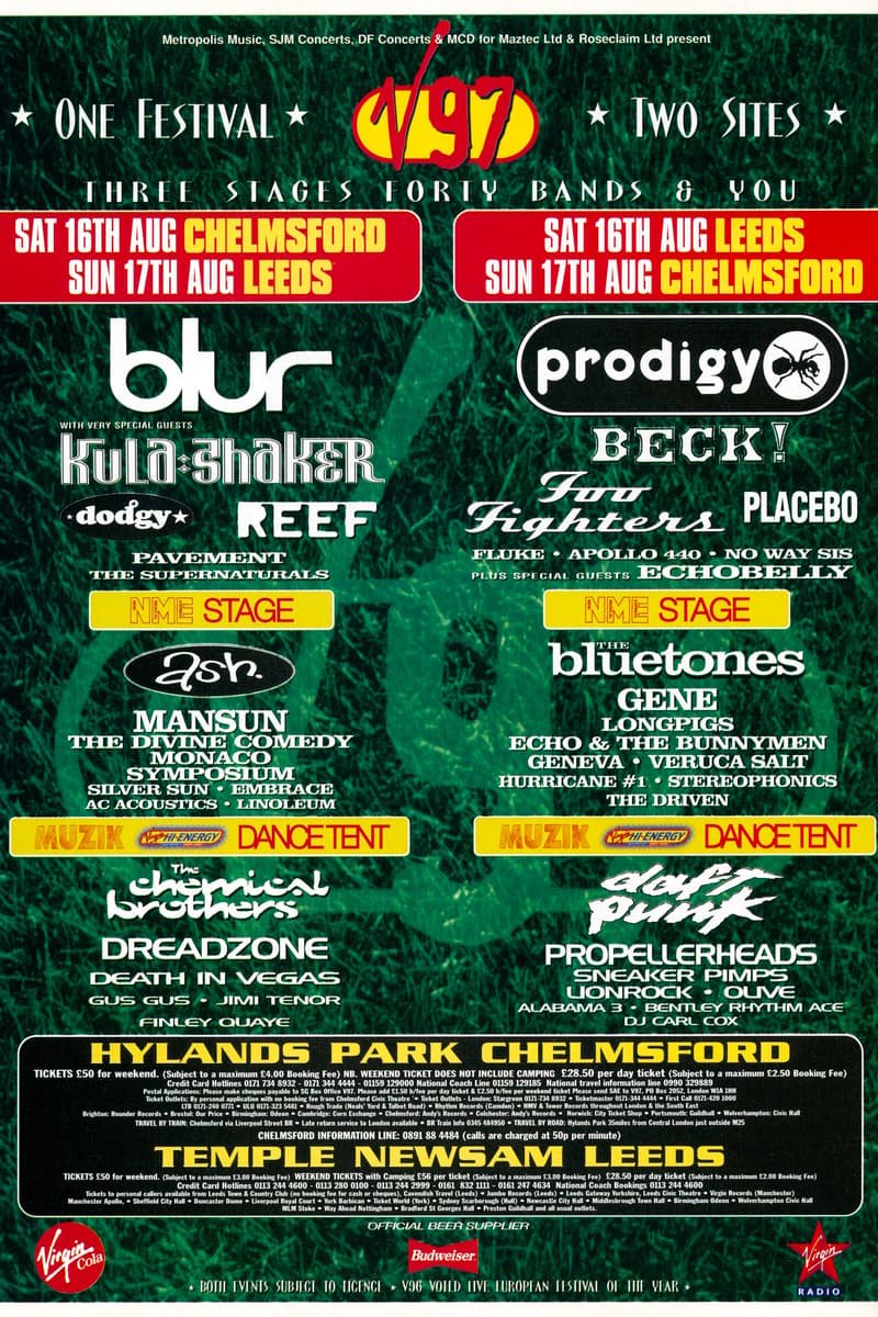 Hurricane #1, Death in Vegas, The Supernaturals, Jimi Tenor, Apollo 440 - Chelmsford / Leeds - Aug 16, 1997