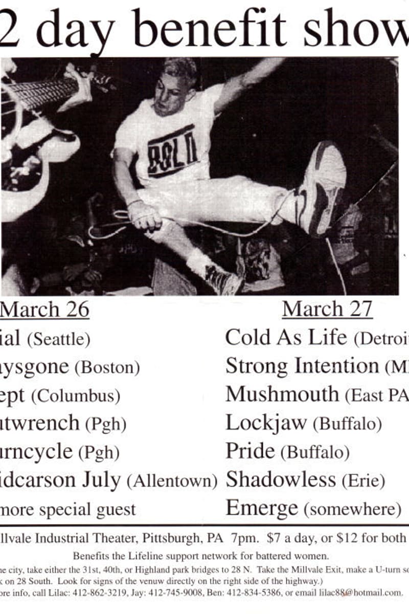 Burncycle, Inept, Cold As Life, Gutwrench, Emerge - at Millvale Industrial Theater - Pittsburgh, PA