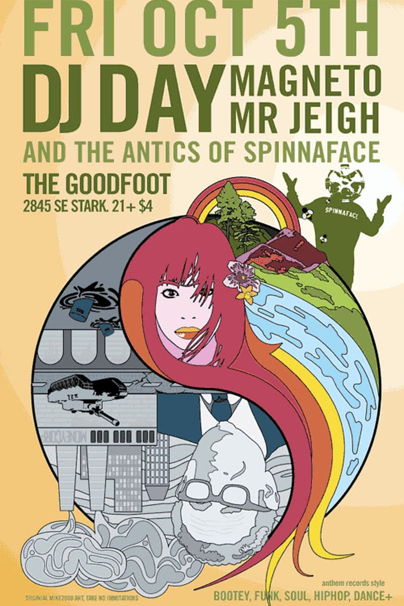 DJ Day, Spinnaface, Mr Jeigh, Magneto - at The Goodfoot