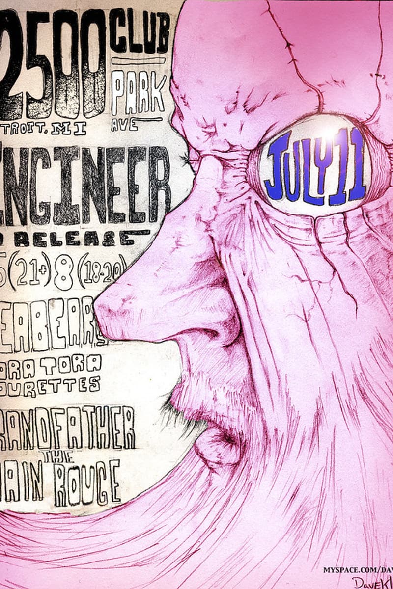 Tora Tora Tourettes, Engineer, The Nain Rouge, Grandfather, Seabear - at 2500 Club - Detroit, MI