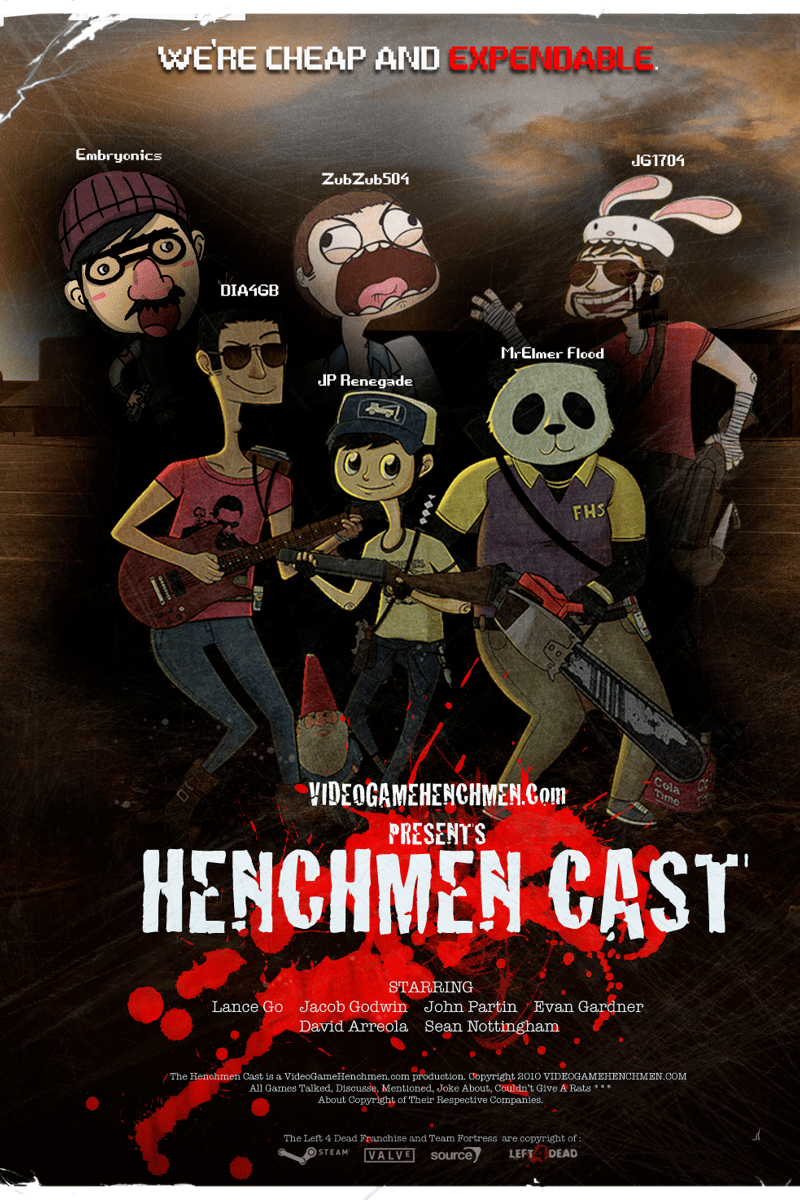 ZubZub504, MrElmer Flood, Jacob Godwin, David Arreola, Embryonics - at VideoGameHenchmen.com